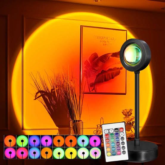 Sunset Lamp USB Operate with RGB Wireless Remote